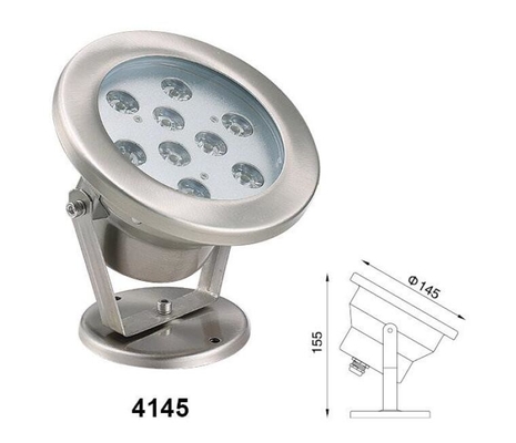 Lampu Spot Bawah Air 145x155mm, Lampu LED Bawah Air Tegangan Rendah 9W