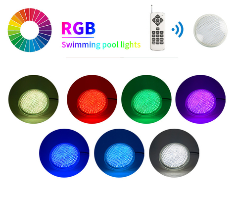 PAR56 Plastik RGB LED Pool Light Penggantian Astral 18W 12V AC