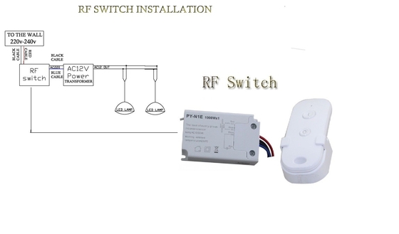 500W 1000W Remote Control Appliance Switch Tahan Lama Untuk Lampu Kolam Renang